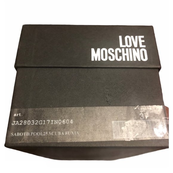 Love Moschino Pink Heart Studded Sandals - Picture 8 of 9